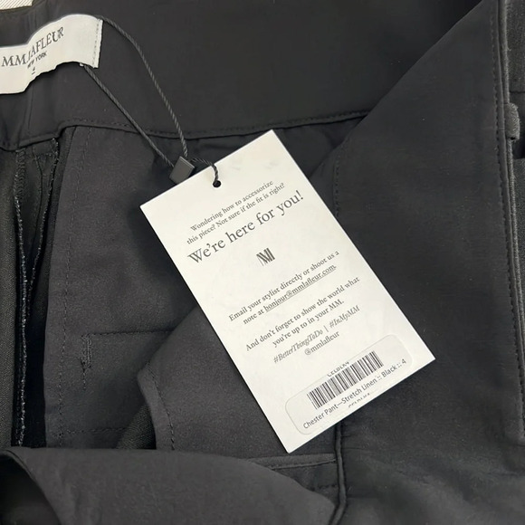 New M.M LAFLEUR Stretch Linen Blend Chester Pant Size 4 - Picture 11 of 14